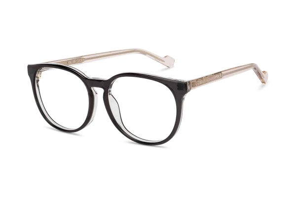 Black Full Rim Round Eyeglasses P133 – Image 2