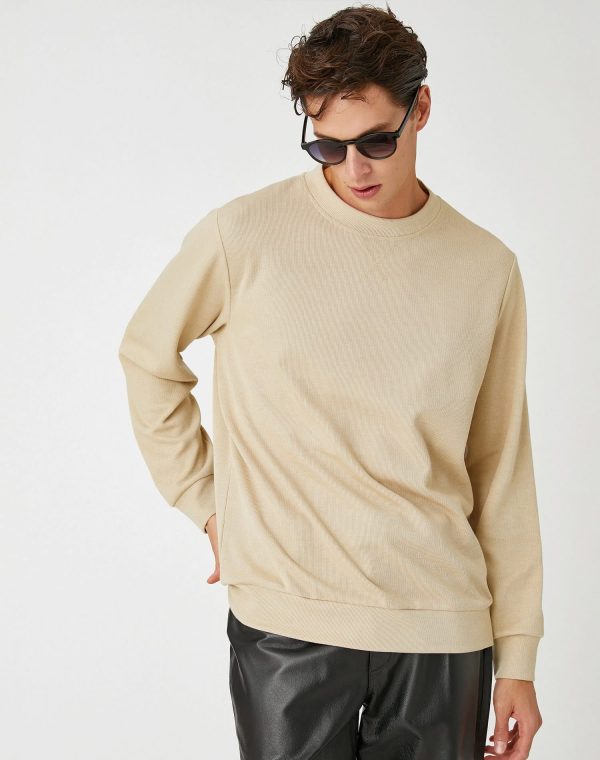 Koton Sweatshirt - Beige - Regular Fit – Image 2